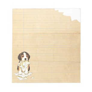 Bloc-note Mon beagle a mangé mon travail