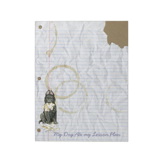 Bloc-note Mon Berger Belge A Mangé Mon Plan De Leçon (Tourné)