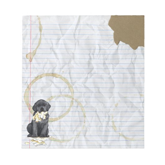 Bloc-note Mon Black Lab A Mangé Mon Plan De Leçon (Devant)