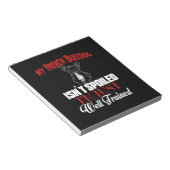 Bloc-note Mon Bouledogue Français n'est pas gâté (Incliné)