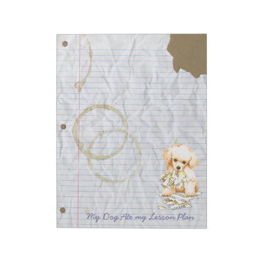 Bloc-note Mon canicule de jouet a mangé mon plan de leçon (Tourné)