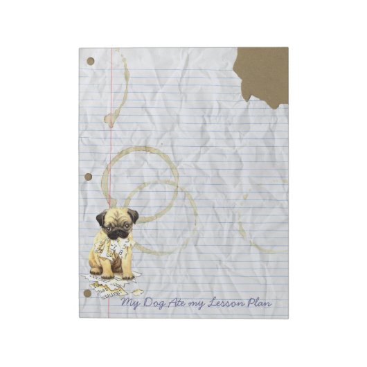 Bloc-note Mon Carlin A Mangé Mon Plan De Leçon (Tourné)