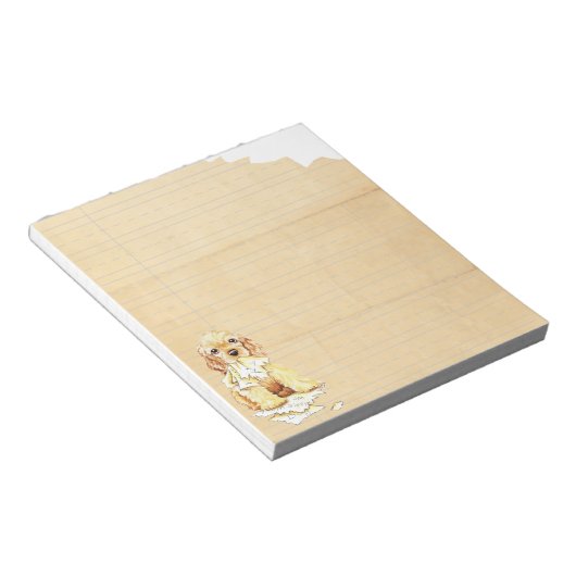 Bloc-note Mon Cocker Spaniel A Mangé Mes Devoirs (Incliné)