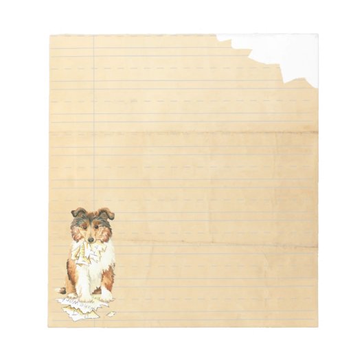 Bloc-note Mon Collie A Mangé Ma Maison (Devant)