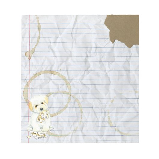 Bloc-note Mon Coton A Mangé Mon Plan De Leçon (Devant)