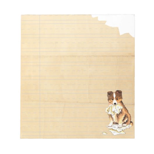 Bloc-note Mon étagère a mangé mes devoirs (Devant)