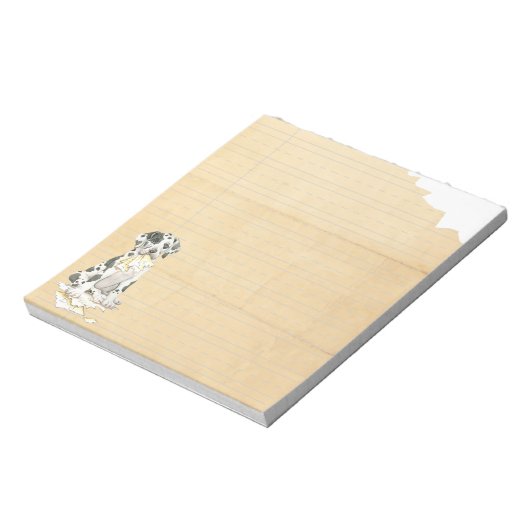 Bloc-note Mon Grand Dane A Mangé Mes Devoirs (Tourné)