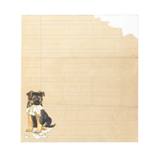 Bloc-note Mon GSD Mange Mes devoirs (Devant)