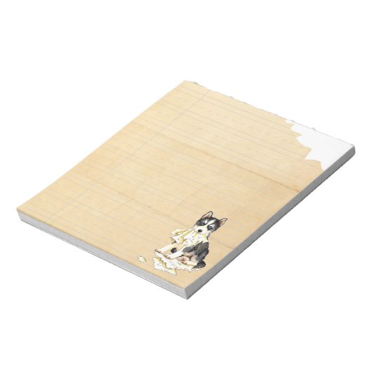 Bloc-note Mon Husky a mangé mes devoirs (Tourné)