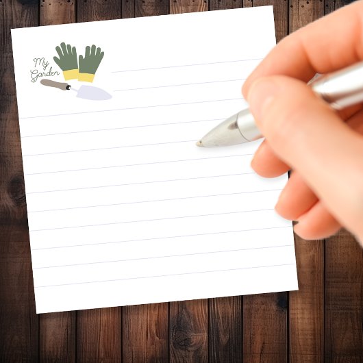 Bloc-note Mon jardin aligné