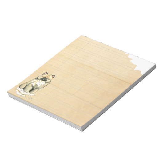 Bloc-note Mon Keeshond A Mangé Mes devoirs (Tourné)