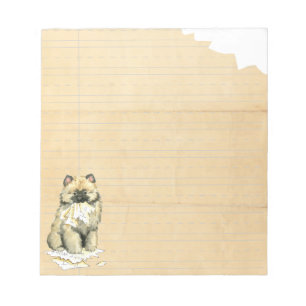 Bloc-note Mon Keeshond A Mangé Mes devoirs