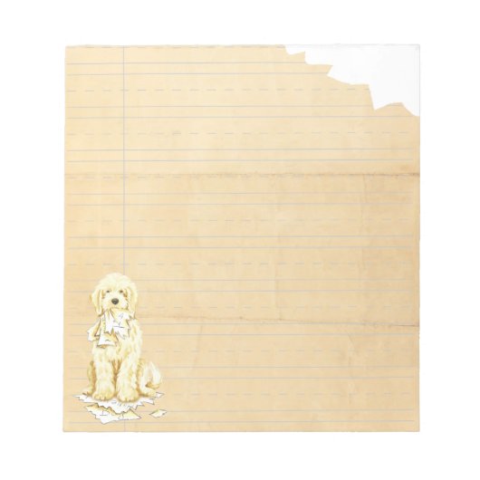 Bloc-note Mon Komondor A Mangé Mes Devoirs (Devant)