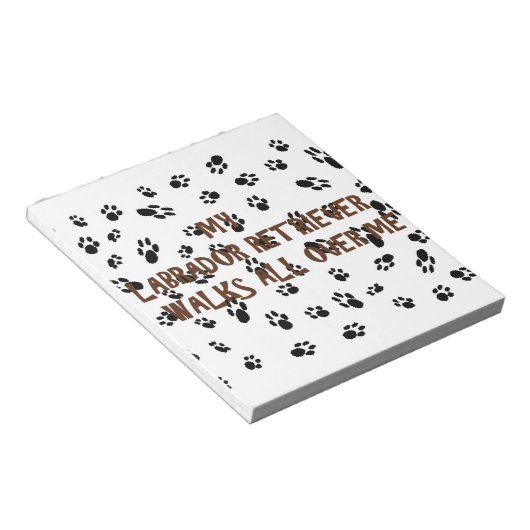 Bloc-note mon labo marche sur moi (Incliné)