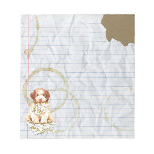 Bloc-note Mon ordinateur portable Lagotto a mangé mon plan d
