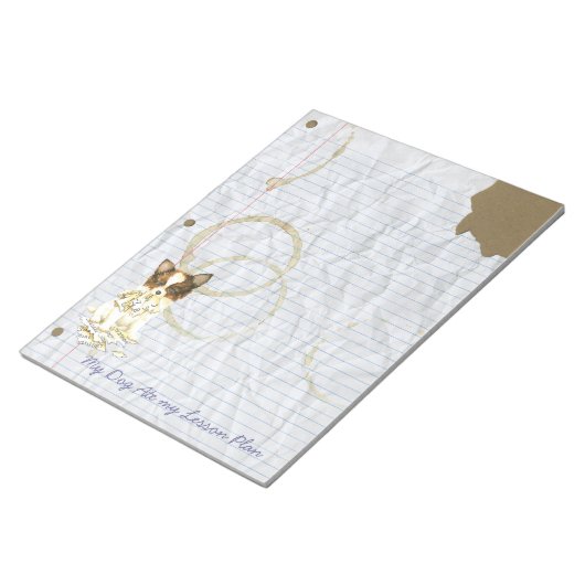 Bloc-note Mon Papillon a mangé mon plan de leçon (Incliné)