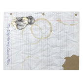 Bloc-note Mon Petit Poodle A Mangé Mon Plan De Leçon (Devant)