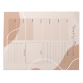 Bloc-note Mon planificateur hebdomadaire non daté (Devant)