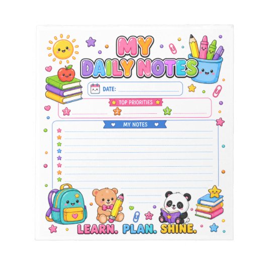 Bloc-note Mon Planificateur Quotidien (Devant)