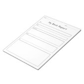 Bloc-note Mon rapport de livre (Incliné)