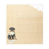 Bloc-note Mon Rottweiler a mangé mes devoirs (Devant)