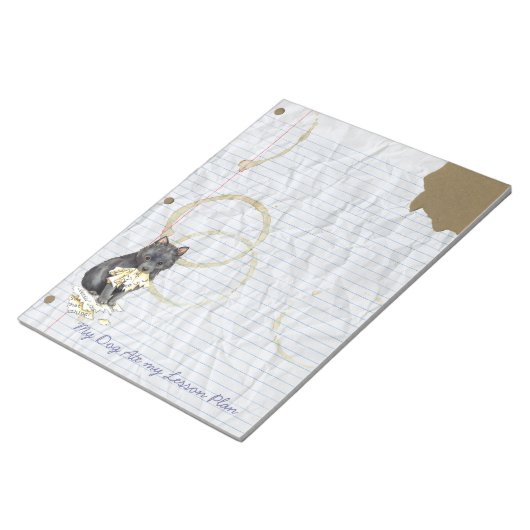 Bloc-note Mon Schipperke A Mangé Mon Plan De Leçon (Incliné)