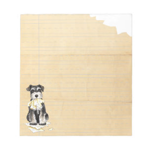 Bloc-note Mon Schnauzer Miniature A Mangé Mes Repas