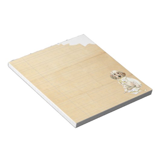 Bloc-note Mon Setter Anglais A Mangé Mes Devoirs (Incliné)