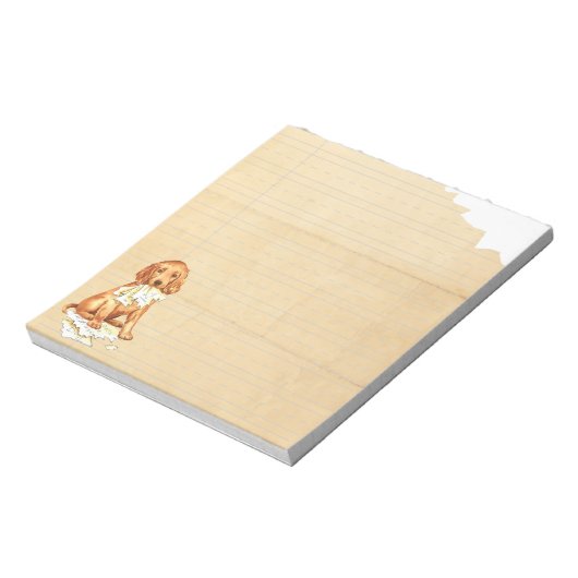 Bloc-note Mon Setter irlandais a mangé mes devoirs (Tourné)