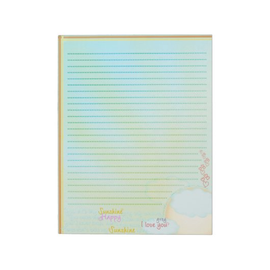 Bloc-note Mon soleil (Tourné)