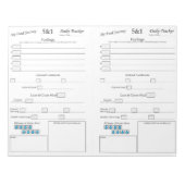 Bloc-note Mon suivi alimentaire 5 - 1 (Devant)