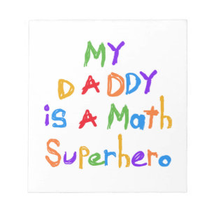 Bloc-note Mon T-shirts et cadeaux de super héros de maths de