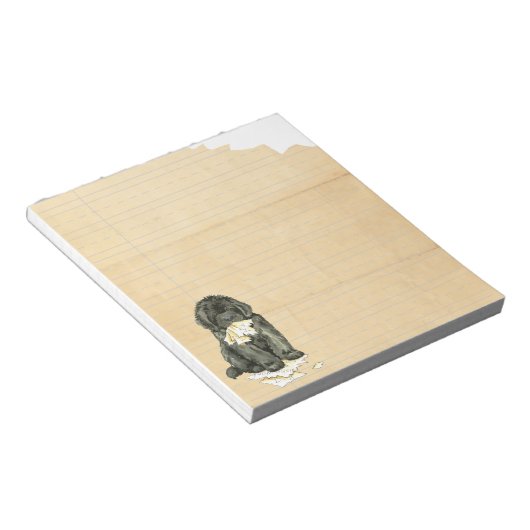 Bloc-note Mon Terre-Neuve a mangé mes devoirs (Incliné)