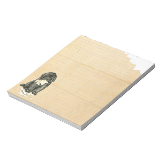 Bloc-note Mon Terre-Neuve a mangé mes devoirs (Tourné)