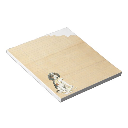 Bloc-note Mon Trek Walker Coonhound Ate mes devoirs (Incliné)