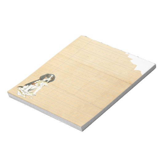 Bloc-note Mon Trek Walker Coonhound Ate mes devoirs (Tourné)