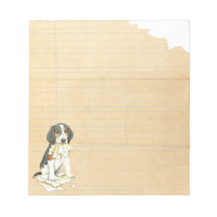 Bloc-note Mon Trek Walker Coonhound Ate mes devoirs