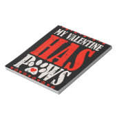 Bloc-note Mon Valentin a des pattes Valentines Jour Drôle Ch (Tourné)