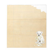 Bloc-note Mon Westie A Mangé Mes Devoirs (Devant)