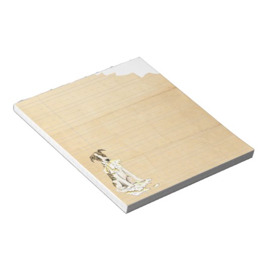 Bloc-note Mon Whippet a mangé mes devoirs (Incliné)