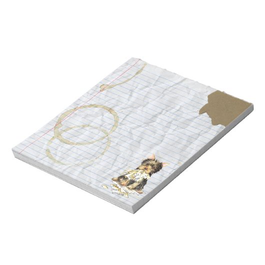 Bloc-note Mon Yorkie a mangé mon plan de leçon (Tourné)