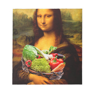 Bloc-note Mona Lisa aime les légumes