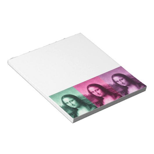 Bloc-note Mona Lisa Rose vert violet (Incliné)