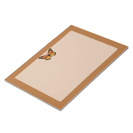 Bloc-note Monarch Butterfly sur Sienna (Incliné)
