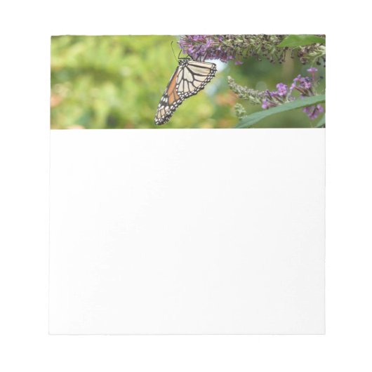 Bloc-note Monarque papillon sur Buddleia pourpre (Devant)