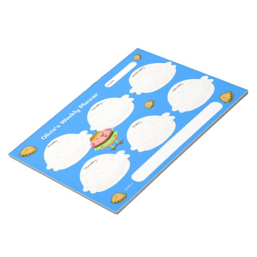 Bloc-note Monde des hamburgers (Incliné)