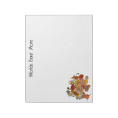 Bloc-note Monde Meilleure maman Note Pad avec des pavots (Tourné)