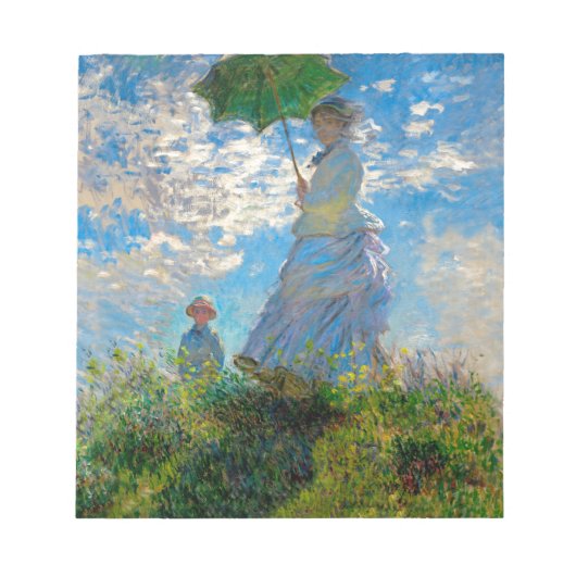 Bloc-note Monet Femme Parasol Impressionnisme (Devant)