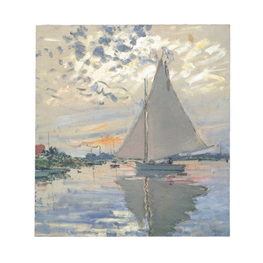 Bloc-note Monet Sailboat Français Impressionnisme Art classi (Devant)