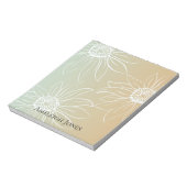 Bloc-note Monnaie Blanche Maisées Floral (Tourné)